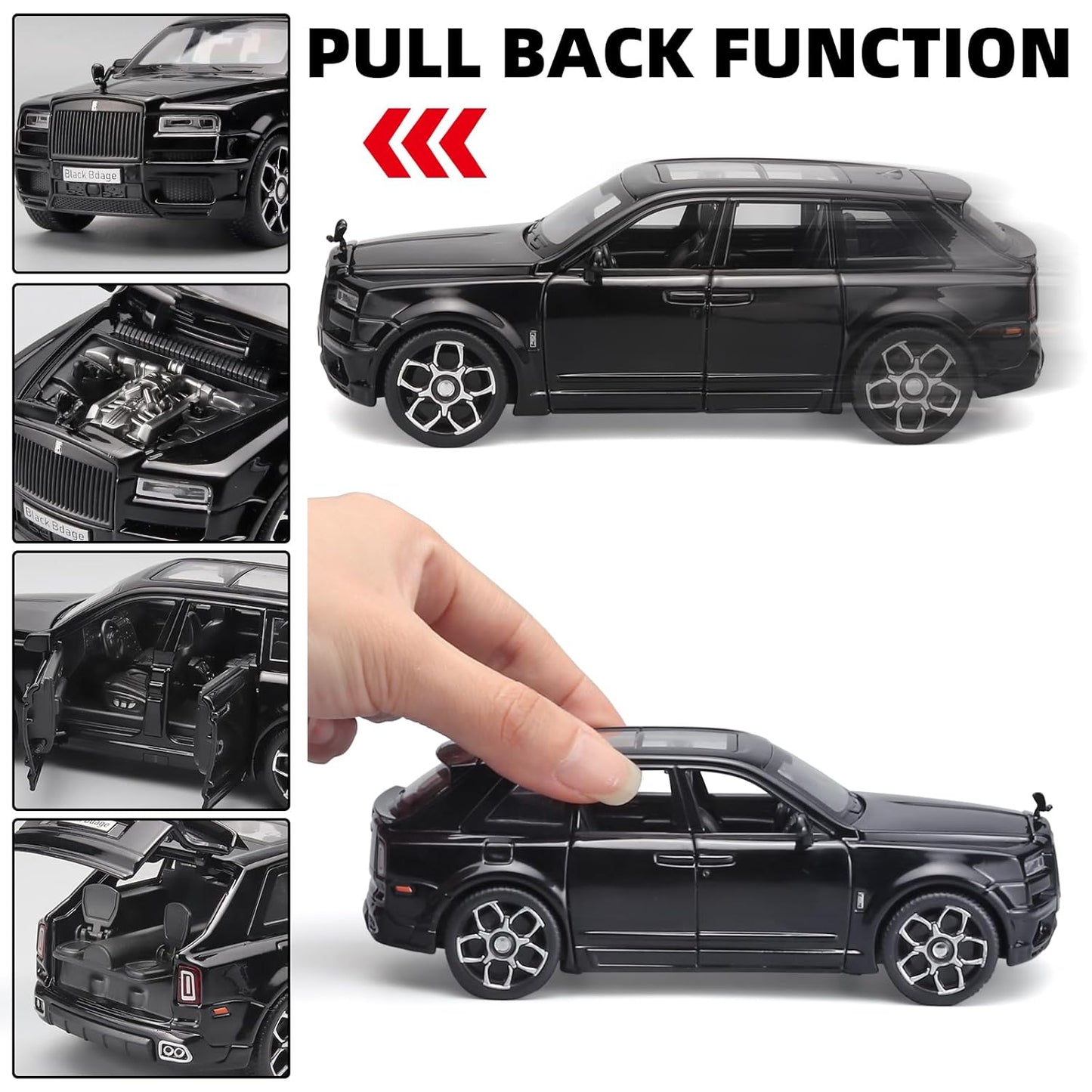 Luxury Die-Cast Executive SUV Toy – Premium Metal Model with Display Case